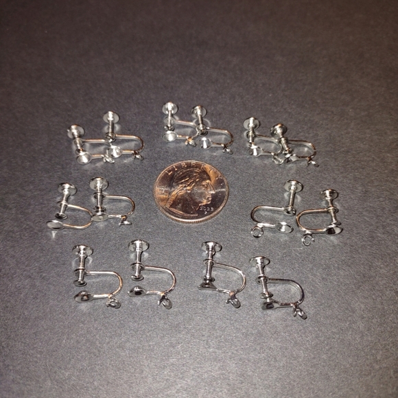 7 pair of earrings backs without stones, jewelry - Picture 1 of 3